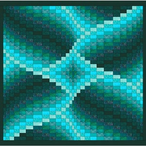 Into the Depths Bargello Wall Hanging/Lap Quilt Pattern