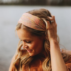 Pastel Plaid Head Wrap