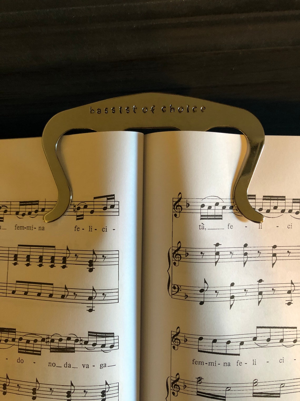 Personalized Music Page Holder Book Clip Piano Music Etsy