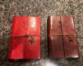 Leather blank journal, sketch book or songbook