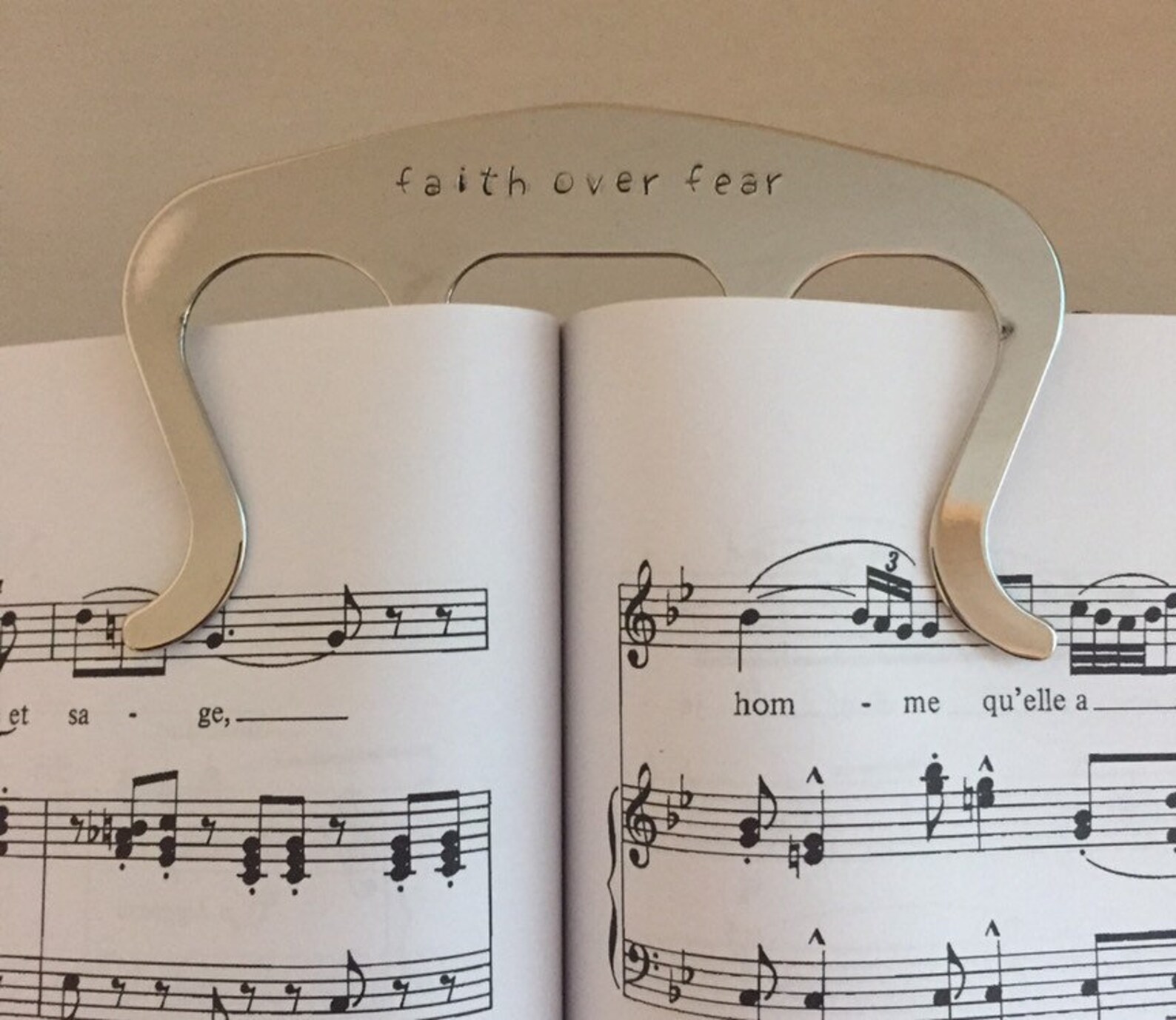 Personalized Music Page Holder Book Clip Piano Music Etsy