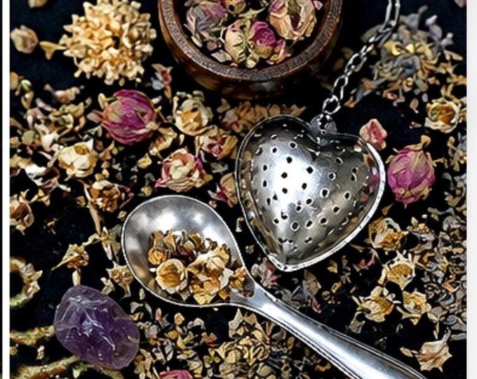 Featured listing image: Crystal Tea Infuser Gift Set - Rose Quartz or Amethyst