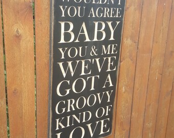 Groovy Kind Of Love Etsy