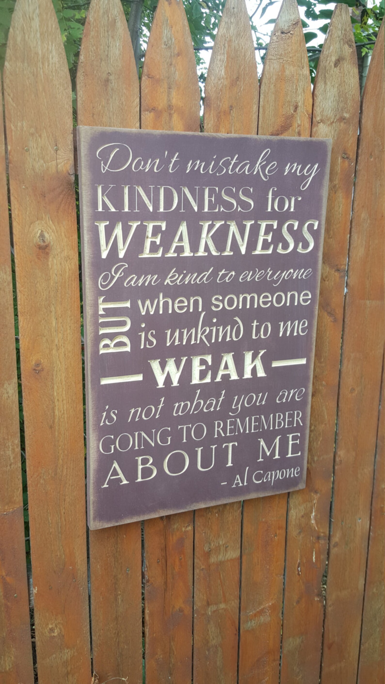 No Mistake Sign Custom Carved Wooden Sign -