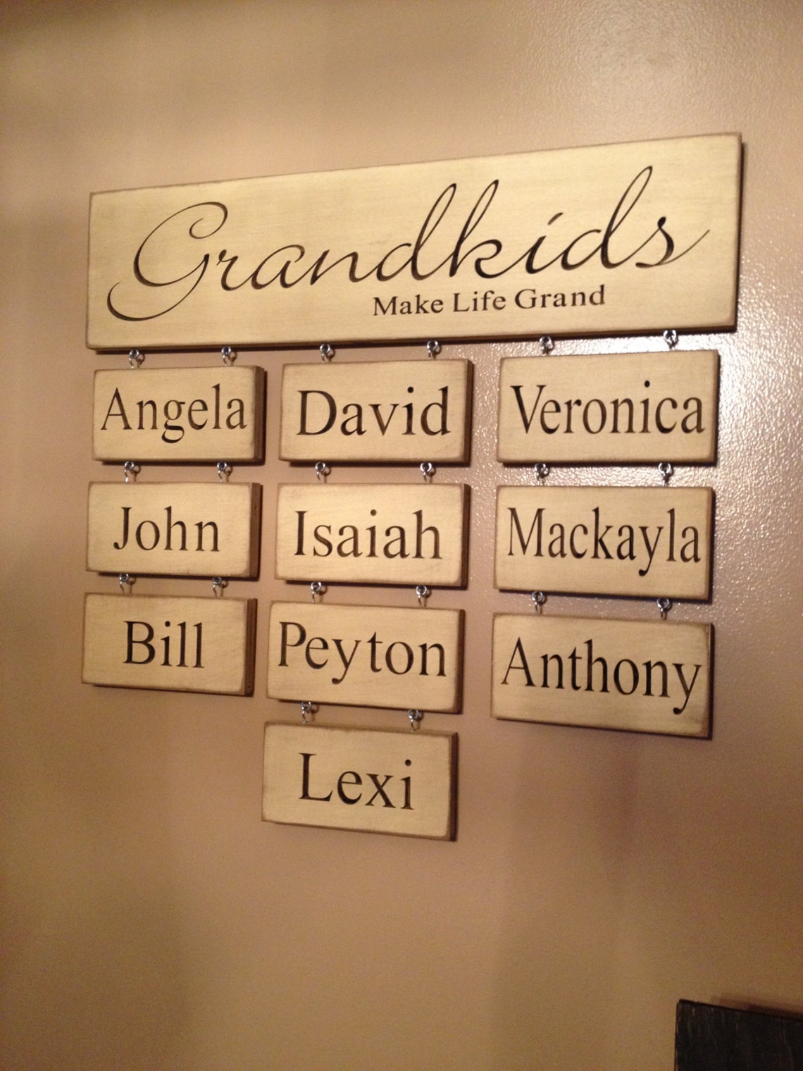 Grandkid Make Life Grand - Personalized Rectangle Sign