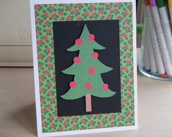 Christmas Tree Card, Christmas Card, Tree Card, Blank Christmas Card, Blank Holiday Card, Simple Christmas Card