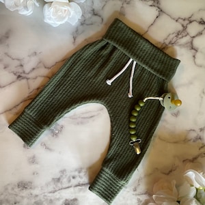 Baby winter clothes Baby boy joggers Kleding Unisex kinderkleding Unisex babykleding Broek Gender neutral waffle knit baby joggers Neutral baby pants Waffle knit baby clothes 