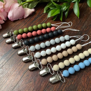 BUY 2 FOR 16 | Personalized Pacifier Clips | Pacifier Clips | Name Pacifier Clip | Pacifier Leash | Paci Leash | Custom Pacifier Clip