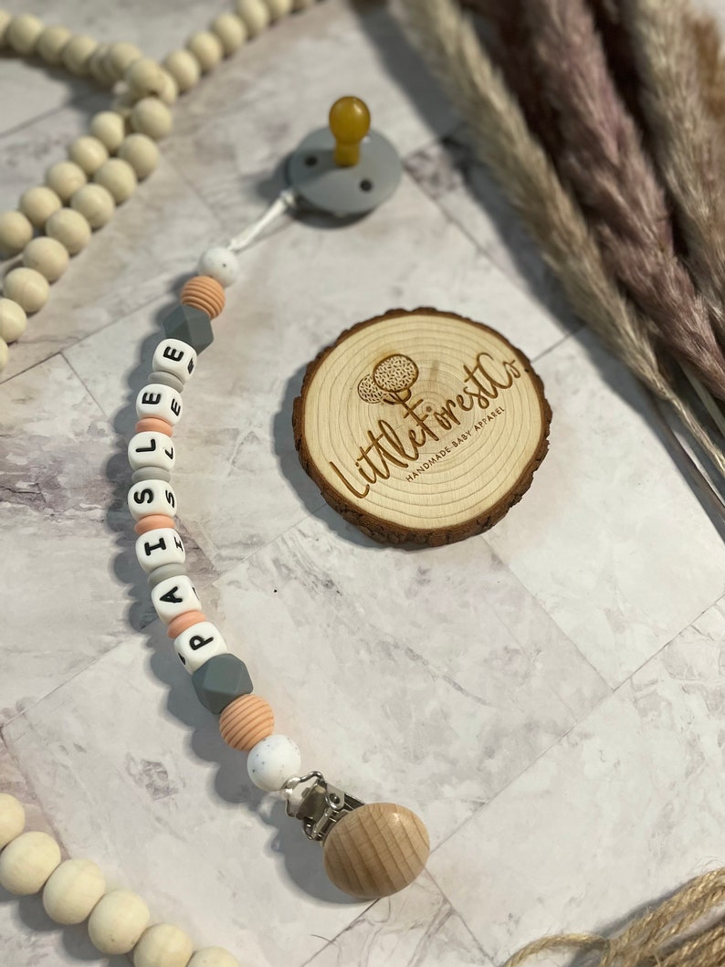 Personalized Name Pacifier Clips Custom Pacifier Clips Etsy