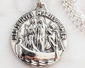 Necklace - Les Saintes Maries de la Mer - Sterling Silver - 26mm + 18 Inch Italian Sterling Silver Chain