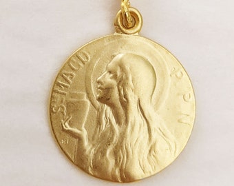 Medal - Ste MAGD-PPN 25mm - 18K Gold Vermeil