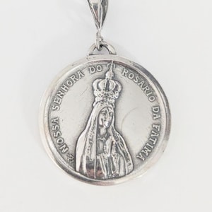 Medal - Our Lady of Fátima Medal 29mm - Sterling Silver