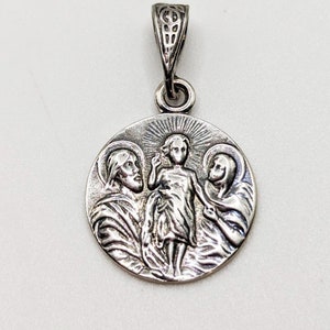 Medal - Holy Family 15.5mm - Sterling Silver
