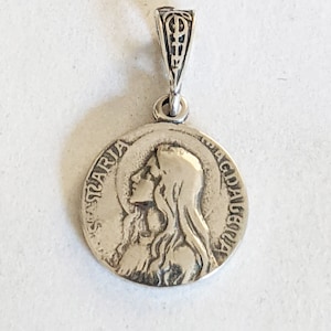 Medal - Sta Maria Magdalena 15mm - Sterling Silver