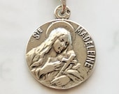 Medal - Ste Madeleine 18mm - Sterling Silver