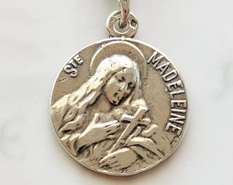 Medal - Ste Madeleine 18mm - Sterling Silver