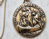 Necklace - Les Saintes Maries de la Mer 27mm - Sterling Silver + 18 inch Sterling Silver Chain