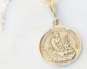 Necklace - Marie Madeleine a la Sainte-Baume - Sterling Silver - 17mm + 18 inch Sterling Silver Chain