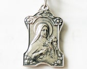 Medal - Saint Thérèse 16x25mm  Sterling Silver