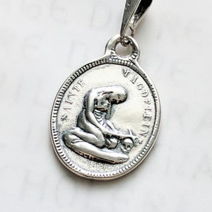 Medal - Sainte Magdeleine 20x28.5mm - Sterling Silver