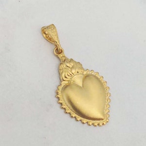 Medalha - Sagrado Coração de Jesus 18 x 27 mm - Ouro Vermeil 18K