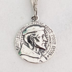 Medal - St Francis of Assisi 18.5mm - Sterling Silver