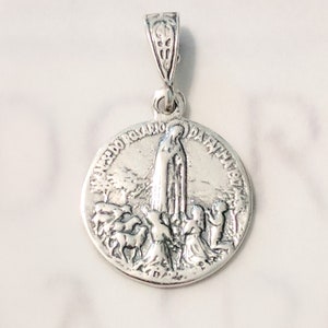 Medal - Our Lady of Fatima 16mm - Sterling Silver