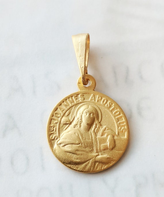 M/édaille de Saint Jean lAp/ôtre et l/évang/éliste Les M/édailles des Saints Patrons