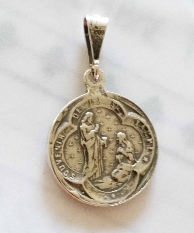 Medal  Saint Mary Magdalene 20mm  Sterling Silver image 2