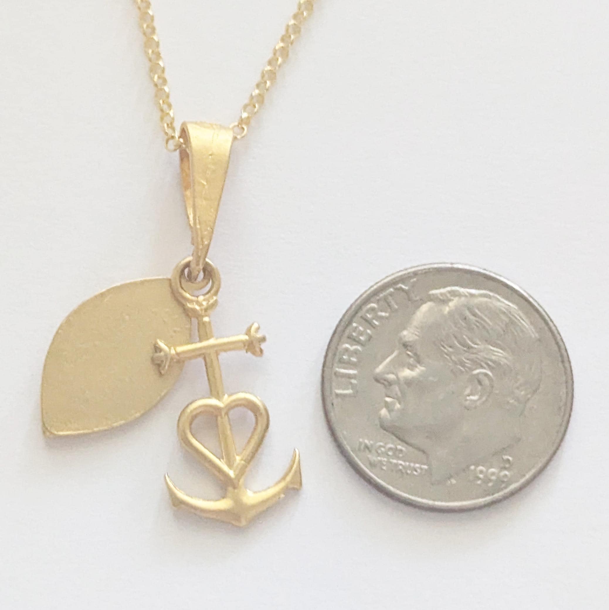 Tiny Camargue Cross 10x20mm & Mary Magdalene Carried by Angels