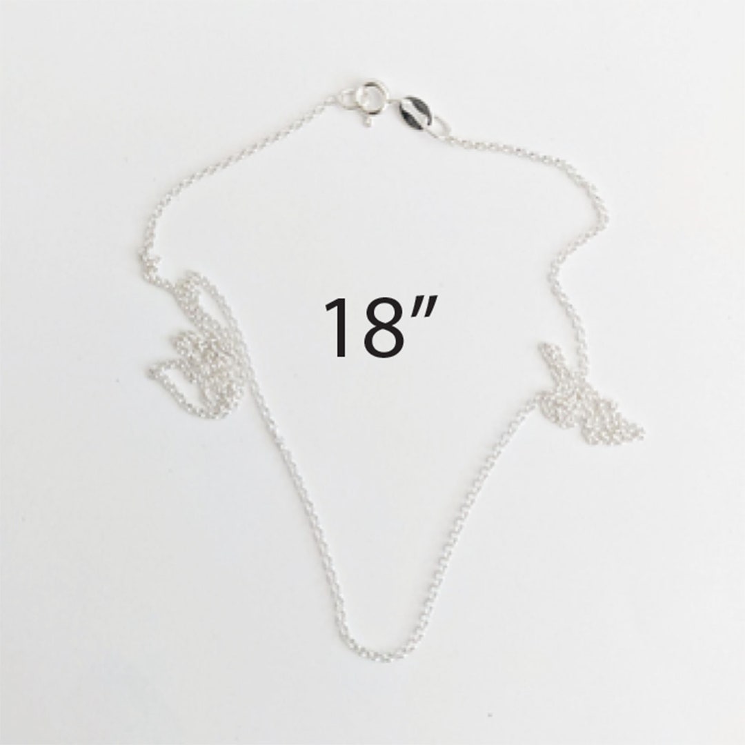 1mm Rolo Chain - Sterling Silver Italian - 18 Inches - Etsy