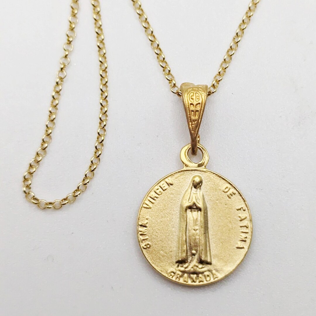 Carol Cassisa St Germaine Gold Chain Necklace, Sacred Heart main image 1