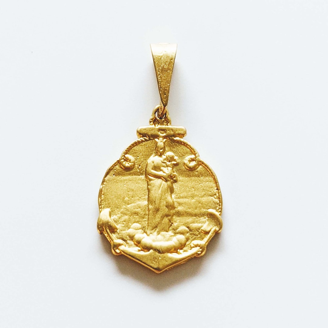 Medal - Notre Dame De La Garde / Marseille 19x25mm - Sterling Silver ...