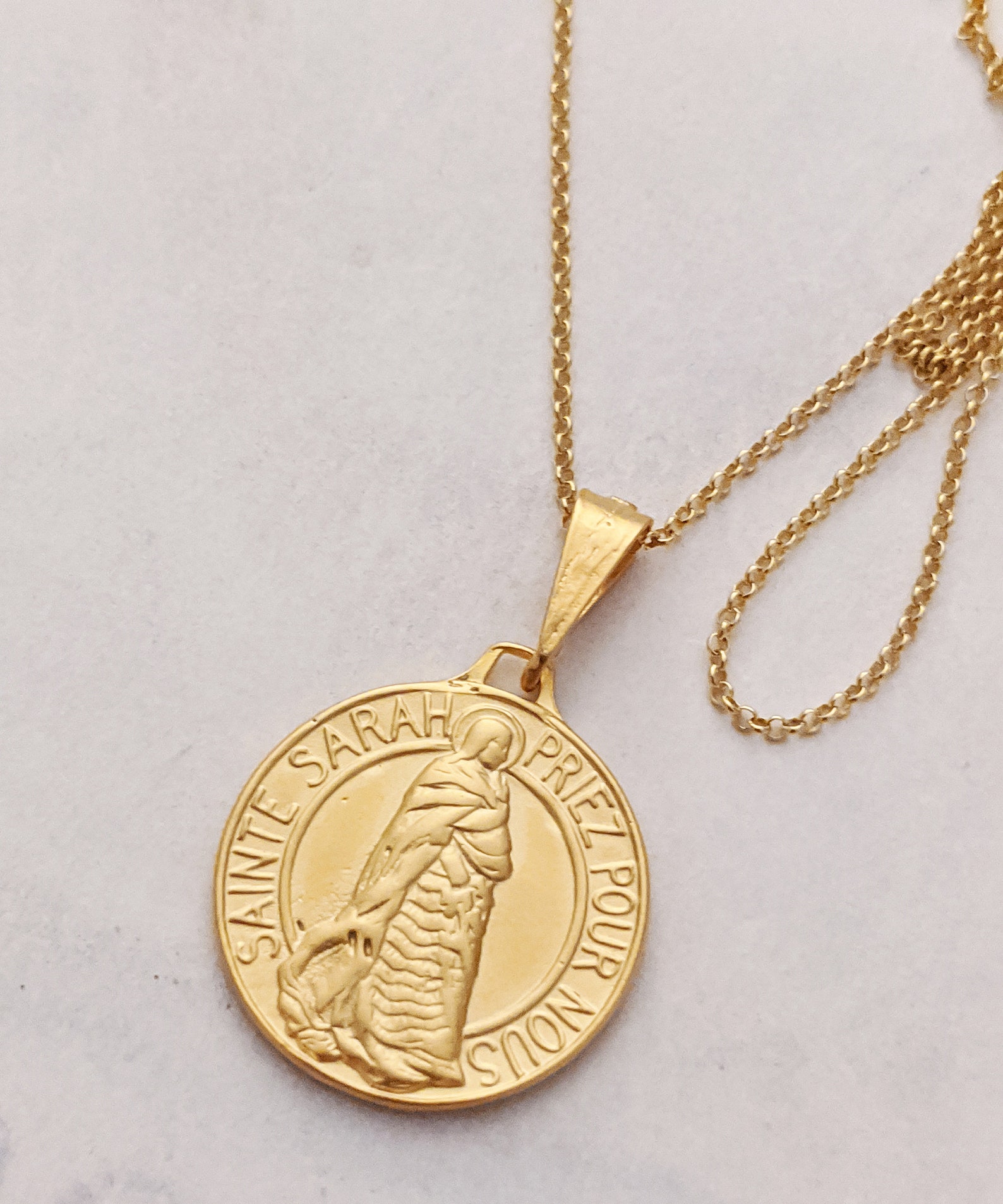 Necklace Sainte Sarah & Saintes Maries 18K Gold Vermeil | Etsy