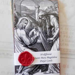 Gebetskarten - Heilige Maria Magdalena Gebetskarten & Reflexionen — Set 2