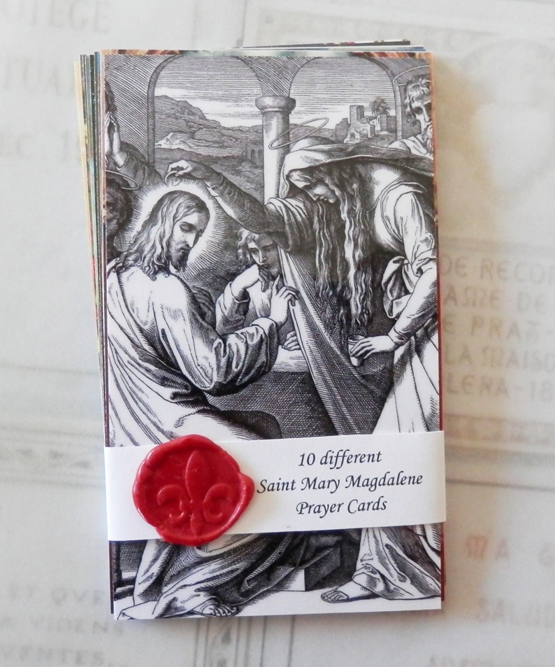 Prayer Cards  Saint Mary Magdalene Prayer Cards & Reflections image 0