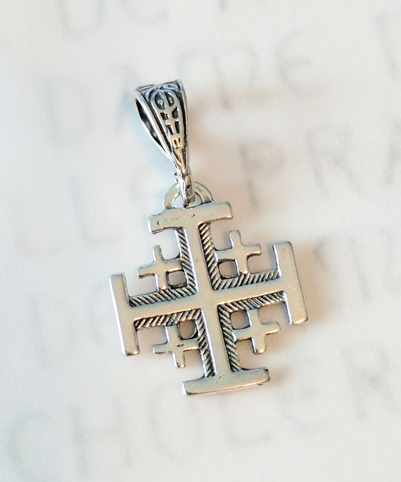 Jerusalem Kreuz Anhänger 900 Silber | Kaufen Auf