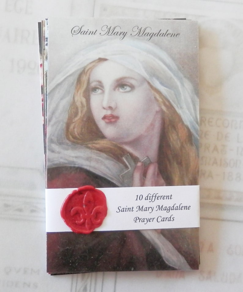 Prayer Cards  Saint Mary Magdalene Prayer Cards & Reflections image 0