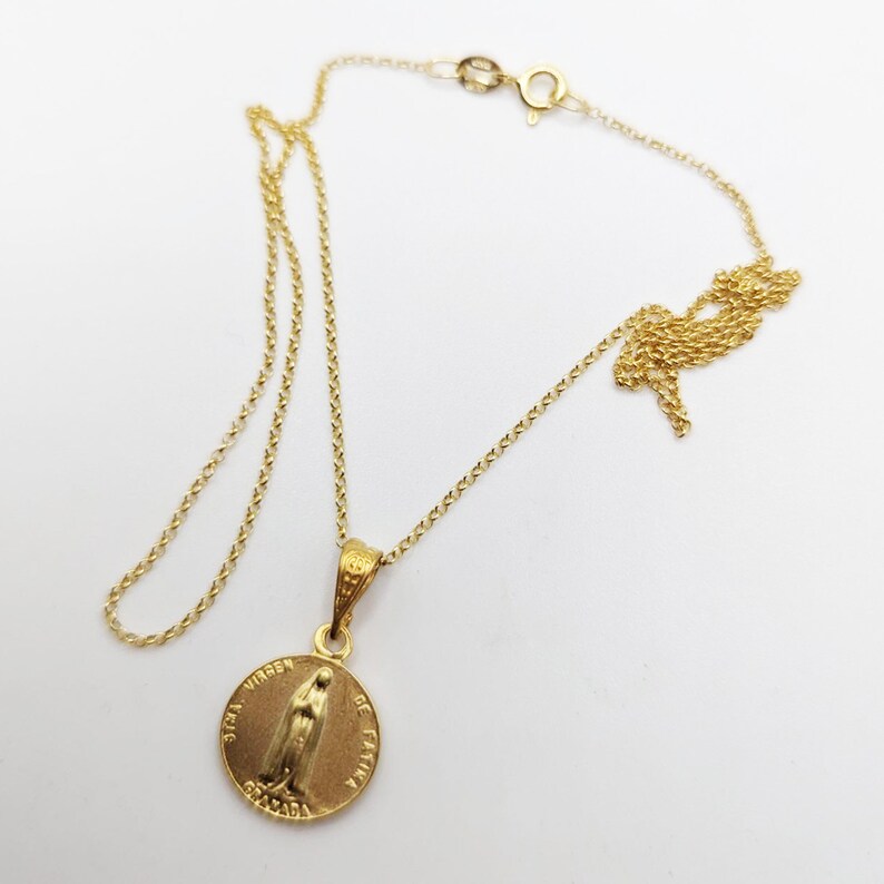 Carol Cassisa St Germaine Gold Chain Necklace, Sacred Heart