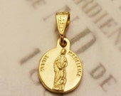 Medal - Marie Madeleine 18K Gold Vermeil - 11.5mm