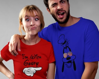 Disney Matching Shirts/ Goofy Couple Family Shirts/ I’m With Goofy Tank Tops