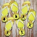 Softball Flip Flops/ Custom Softball Gift/ Softball Pitcher, Softball Catcher/ Softball Batter Flip Flops 