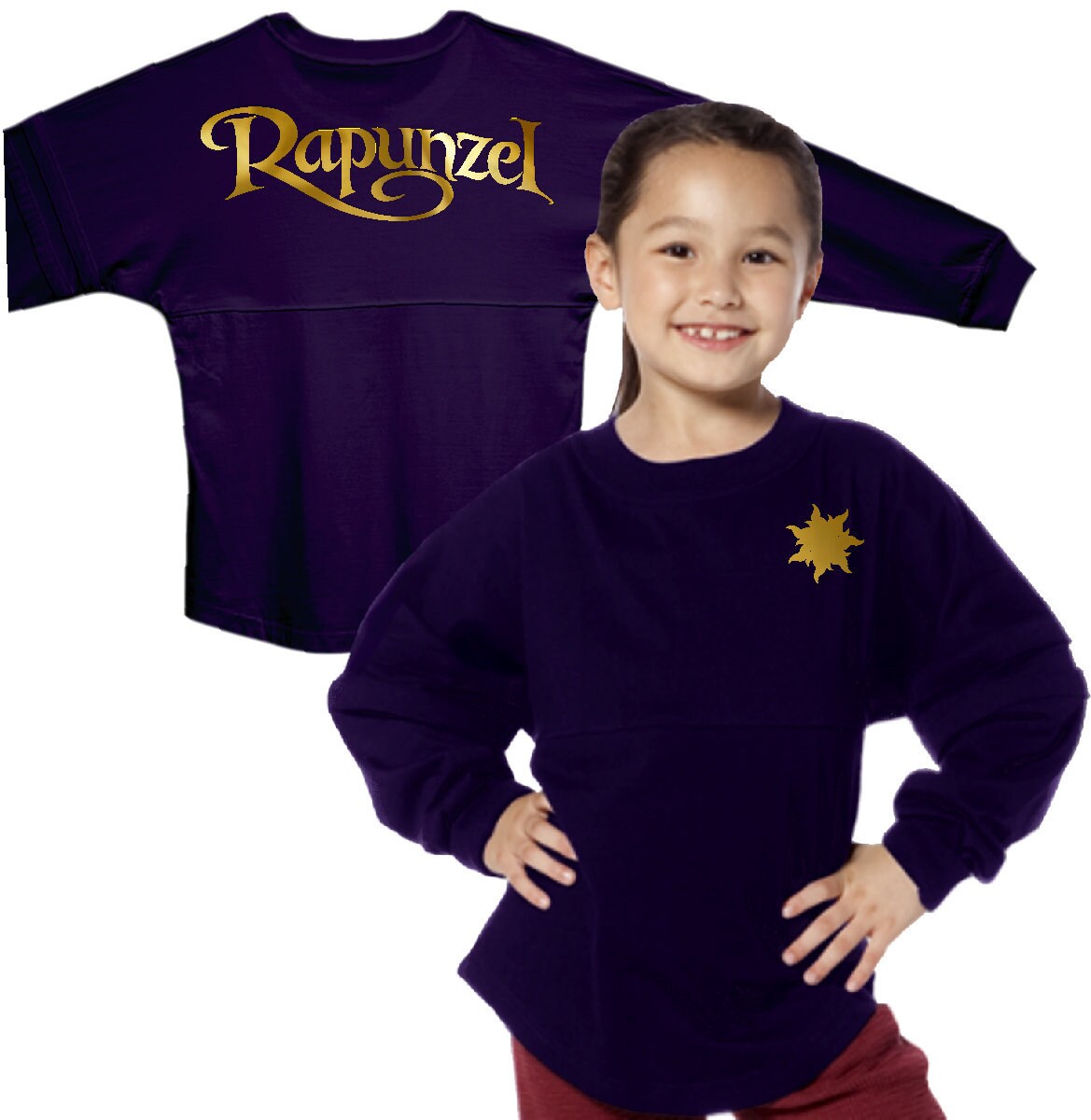 Disney Rapunzel Youth Jersey/ Gold 