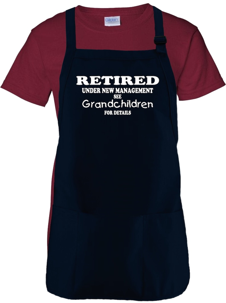 Retirement Apron Gift/ Retired Under New Management See Etsy