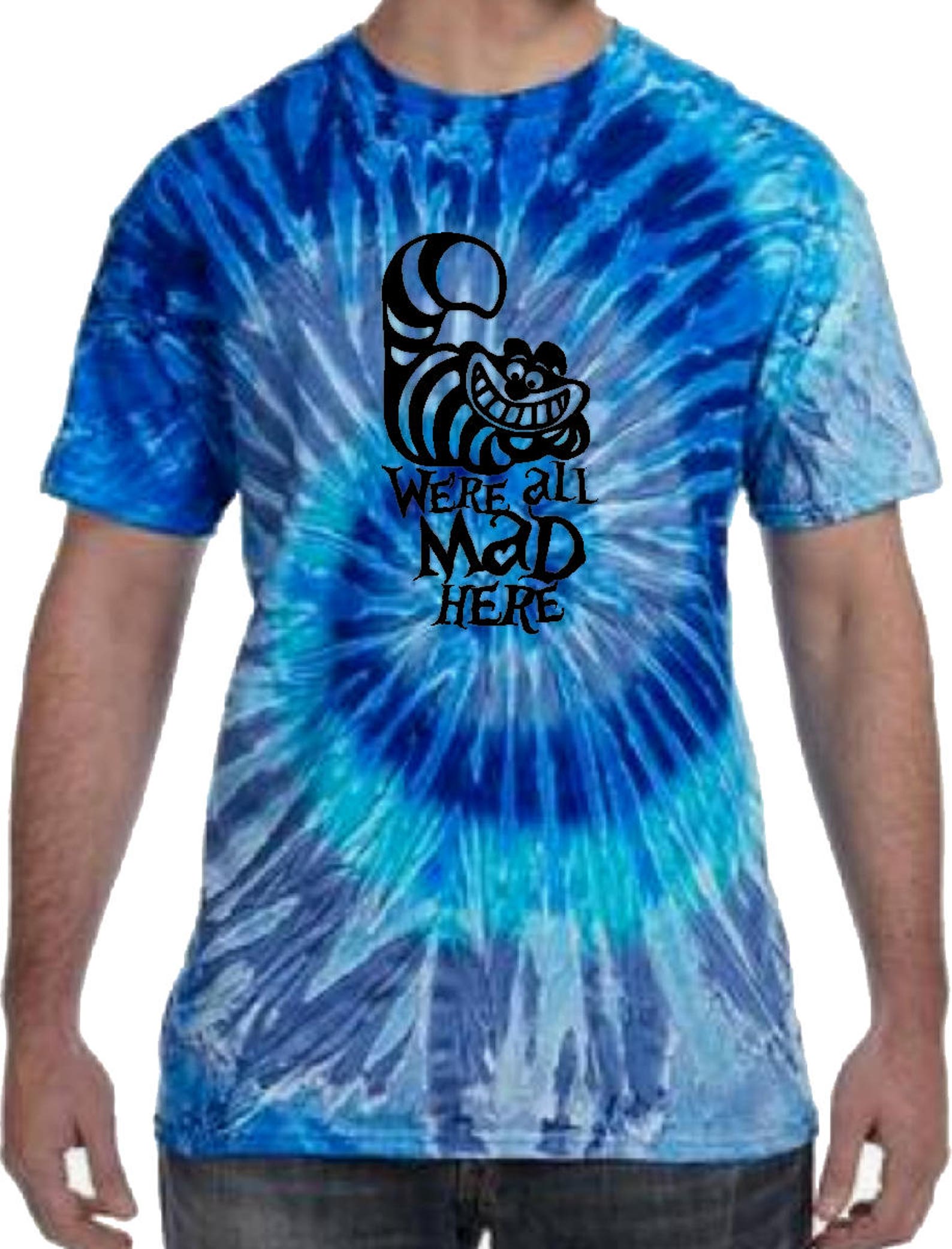 alice in wonderland tie dye t shirt