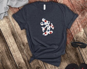 Disney Retro Mickey Mouse Patriotic Stars America Shirt/ 4th Of July Summer USA 250 Anniversary Tshirt
