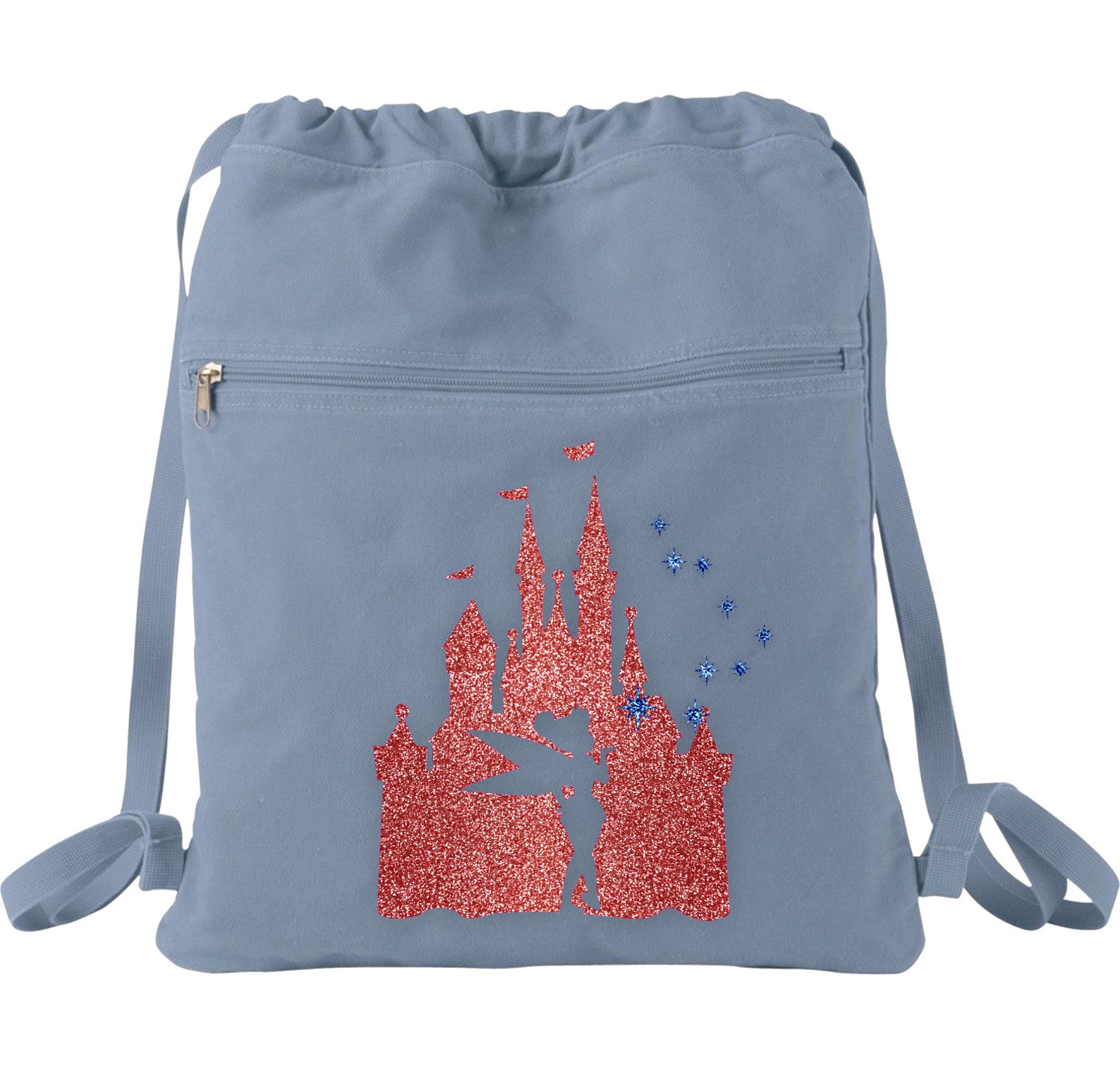 Disney Tinkerbell Backpack/ Cinderellas Castle Rose Pink Gold Etsy