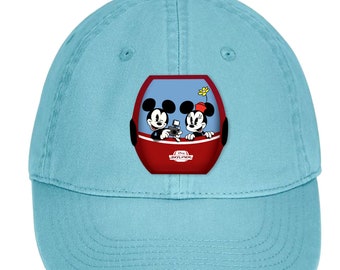 Disney Skyliner Mickey y Minnie Hat / Classic Mickey Mouse Baseball Hat / Skyliner Gondola Disney Vacation Gorra ajustable
