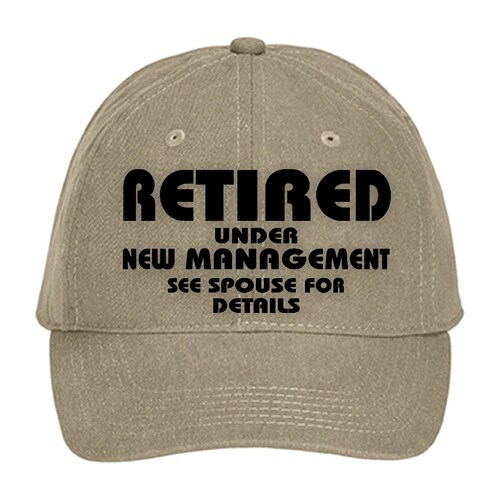Retirement Hat Gift Funny Retired 