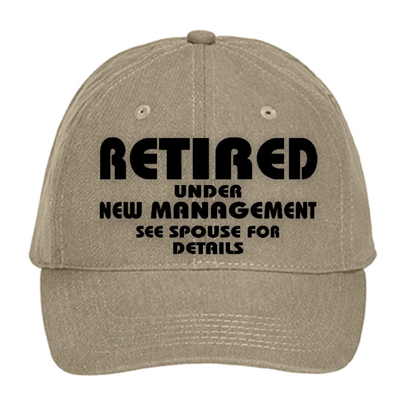 Retirement Hat Gift Funny Retired Baseball Cap Retirement Etsy